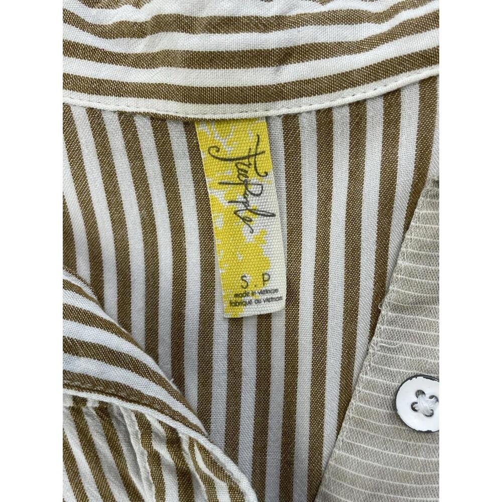 Free People Women’s Cape Town Striped Lightweight Button Front Shirt Size Small - Picture 8 of 10